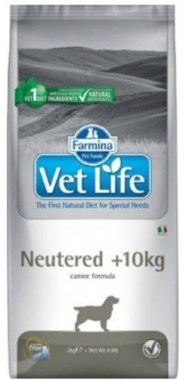 Farmina Vet Life Dog Neutered +10 kg для стерилизованных собак весом более 10кг