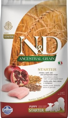 Farmina N&D Ancestral Dog Chicken & Pomegranate Puppy Starter для щенков во время отлучения до двух месяцев