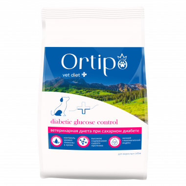 Ortipo Diabetic Glucose Control лечебный корм для собак крупных пород при сахарном диабете
